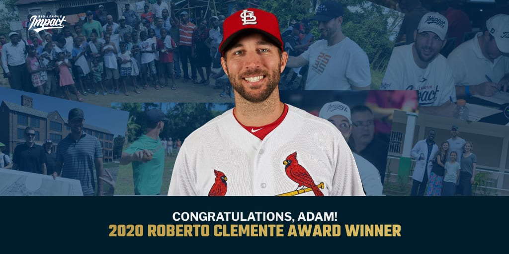 St. Louis Cardinals - Adam Wainwright has been named the #STLCards nominee  for the 2016 Roberto Clemente Award. Vote for Waino by writing the hashtag  #VoteWainwright in the comments below!